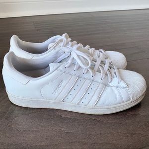 Adidas white sneakers